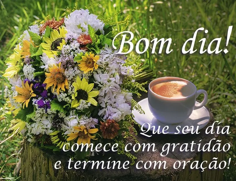 Que seu dia comece com gratidão e termine com oração!
 Bom dia!
