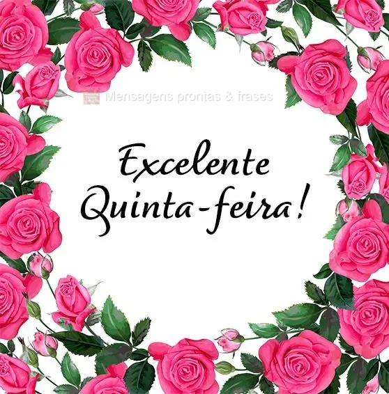 Excelente Quinta-feira!