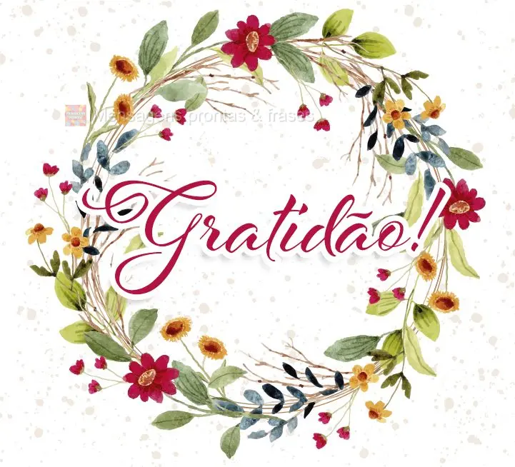 Gratidão!
