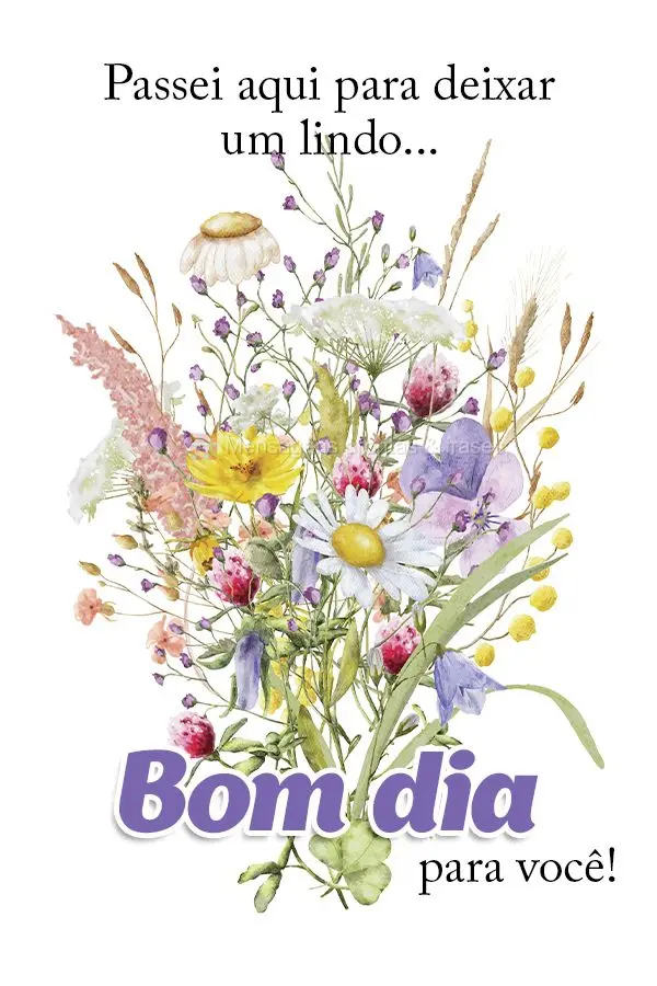 Passei aqui para deixar um lindo
 Bom dia para você!