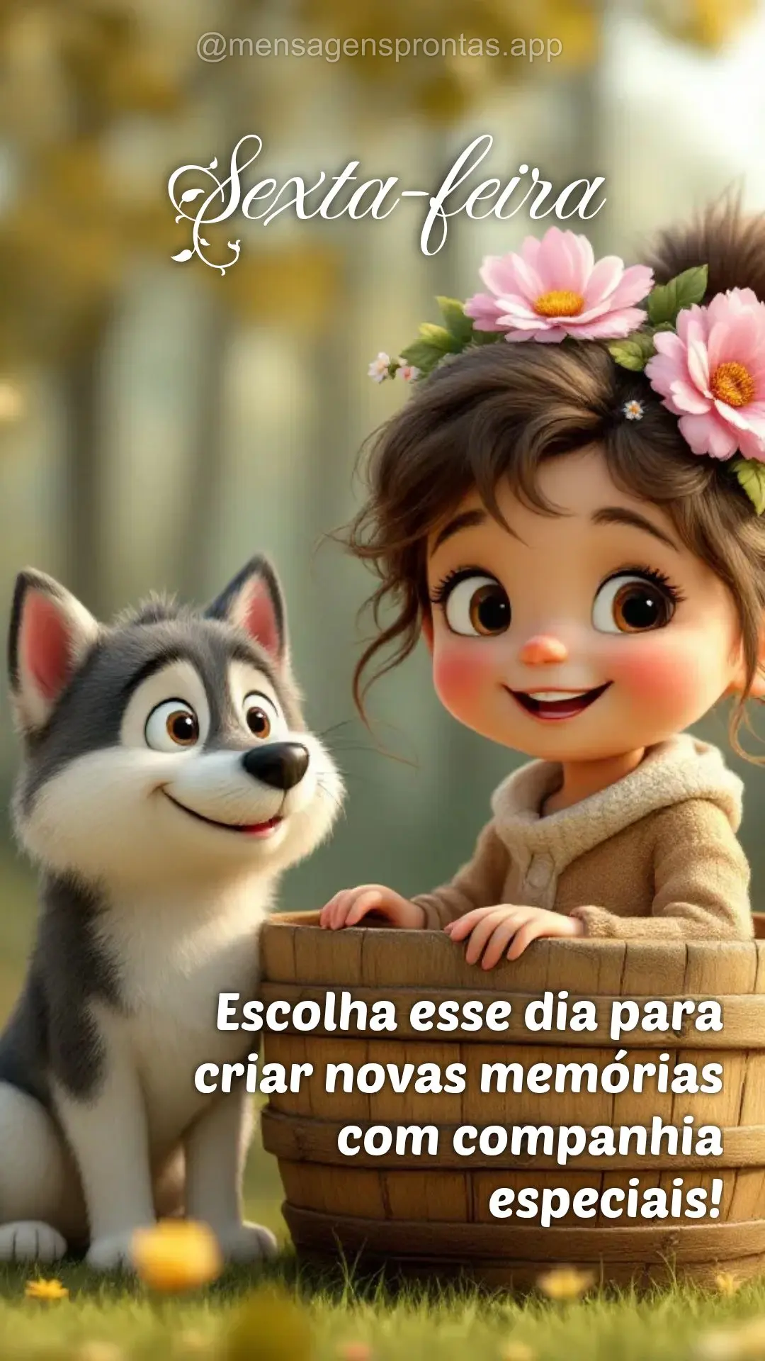 Escolha esse dia para criar novas memórias com companhia 
especiais! Sexta-feira