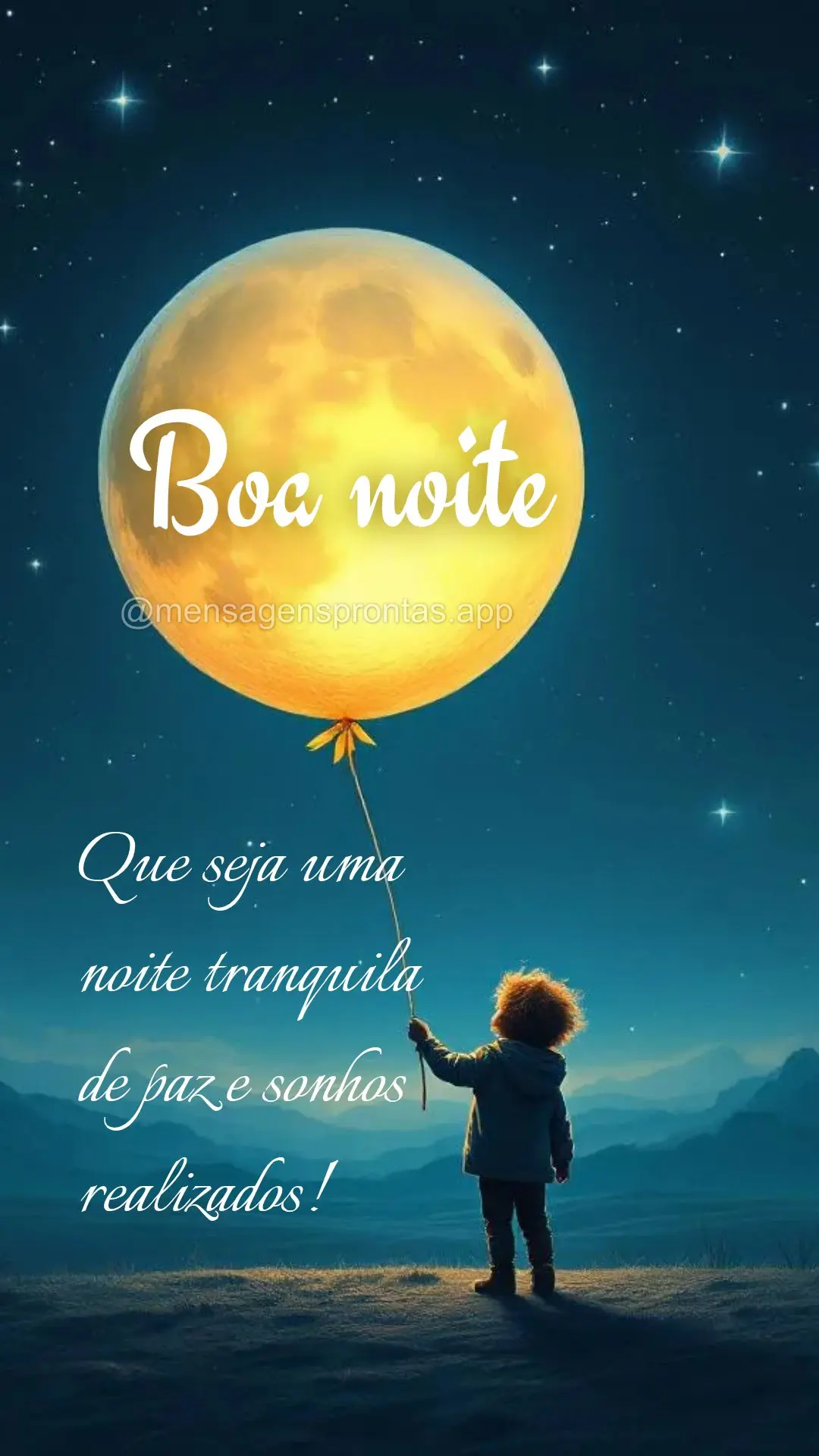 Que seja uma noite tranquila de paz e sonhos realizados! Boa noite