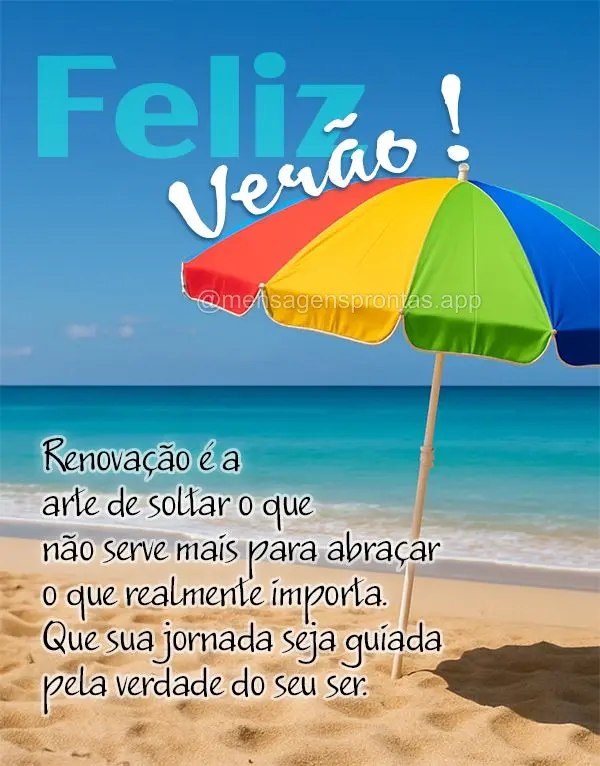Renovação é a arte de soltar o que não serve mais para abraçar o que realmente importa. Que sua jornada seja guiada pela verdade do seu ser. Feliz V...